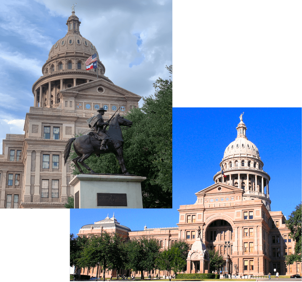 Texas Capitol collage